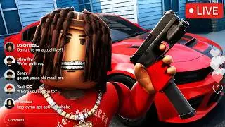 I WENT LIVE ON INSTAGRAM IN THIS NEW ROBLOX HOOD GAME