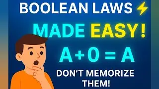 BOOLEAN LAWS EXPLAINED SIMPLY!!👍