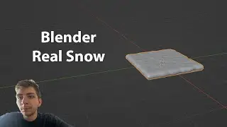 Как сделать снег в Blender аддон Real Snow