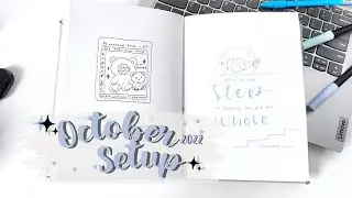 PLAN WITH ME | October 2022 Bullet Journal Setup Roro Jump? using 2 pens?