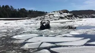 SHERP ATV Rollover in water