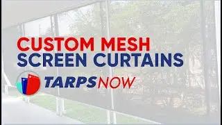 Tarps Now Custom Mesh Screen Curtains - Multipurpose Space Divider for Industrial Commercial Setting