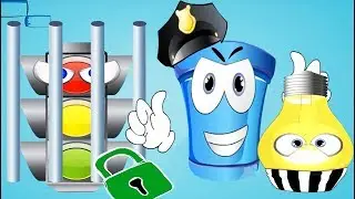 Герой полицейский Веселая погоня Поймать нарушителей часть 1 - Мультик игра для детей