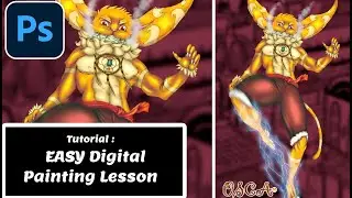 EASY Digital Painting Lesson || PHOTOSHOP