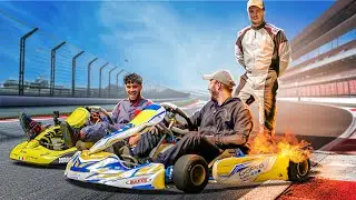 LE KARTING DE SYLVAIN PREND FEU !