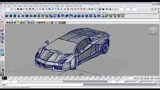 Maya 3d Modelling techniques 2014 - Lamborghini pt 3/5