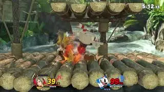 i fight a cuphead mii gunner on elite smash but i cut out the parts where he's in disadvantage