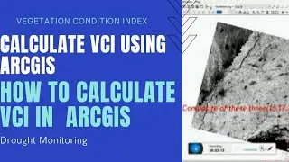 Calculate VCI (Vegetation Condition Index) Using Arc GIS | How to calculate VCI in Arc GIS