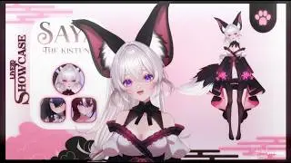 ✦ Model Showcase ✦ Saya the Kitsune Vtuber (for sale)