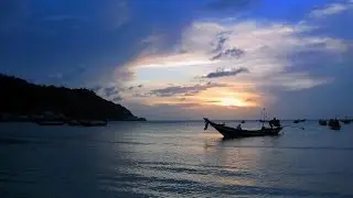Sunrise on beach - morning meditation