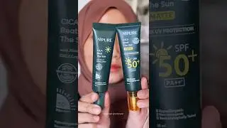 Perbedaan Sunscreen NPURE tutup Kuning dan Hijau (cica beat the sun)
