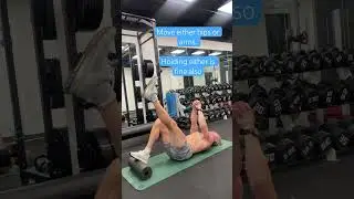 Glute bridge pallof press combo #crossfit #calesthenics #workout #running #personaltrainer
