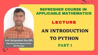 An Introduction to Python (Part-1)