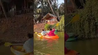 Tried Kayaking & went to a Hippie market in Goa 🚣🌴☀️ 