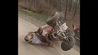 HONDA 450r FLIPS GOING VERY FAST !! CRASHES TRX450r TRX 450