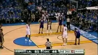 Pau Gasol vs Thunder Play-Off R1-G6(30-4-2010)