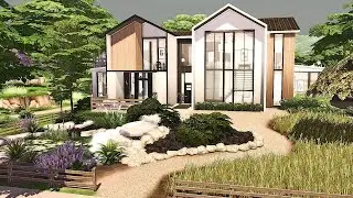 Modern BASE GAME  Family House (No CC) |  Sims 4 Stop Motion