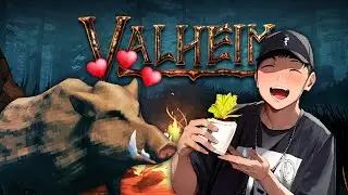 My Friend Forced Me to Play Valheim! Meet our pet boar!