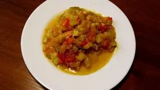 Кабачки тушеные с овощами