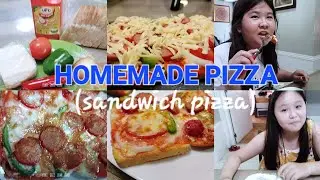HOMEMADE SANDWICH PIZZA | Ms.Jchannel #cookingvideo