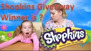 Shopkins Giveaway- And the winner is.......