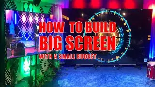 How To Build a Stage Big Screen With Regular TV Screens - Small budgets - Big Results