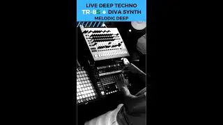 Techno Live + Melodic Deep + Roland TR-8S + Uhe Diva ✨✨ #shorts