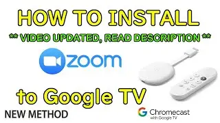 Install ZOOM apk on Google TV or Android TV (direct download method)