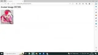 How to create Avatar image in HTML & CSS