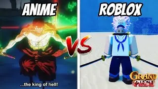 Zoro Three Sword Style GPO Vs Anime Comparison