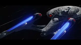 Enterprise At Warp Recreation - Version 2 | Star Trek: Insurrection
