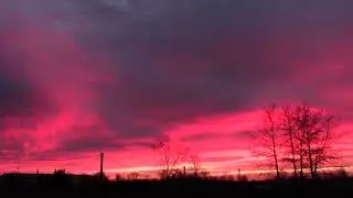 BEAUTIFUL SUNSET IN ESTONIA - 17 JANUARY 2020 - КРАСИВЫЙ ЗАКАТ В ЭСТОНИИ - 17 ЯНВАРЯ 2020