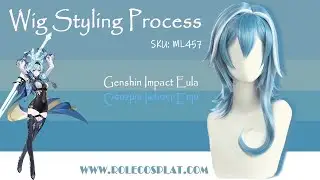 Genshin Impact Eula Wig Styling Tutorial