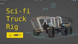 Rigging Tutorial a Truck Sci-fi in blender 4.x 