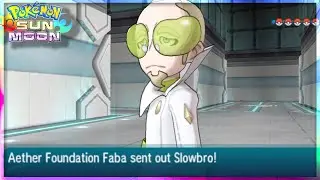 Pokemon Sun & Moon - Aether Final Boss Faba Battle!