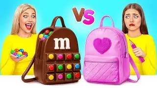 Real Food vs Chocolate Food Challenge | Funny Food Situations by Choco DO