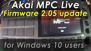 Akai MPC Live firmware 2.05 update procedure (Windows)