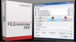 Compress PDF files with FILEminimizer PDF
