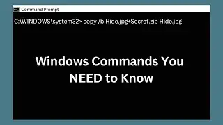 Must-know Windows Commands! Don't Miss Out!