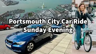 Portsmouth City Car Ride Sunday Evening 03-09-2023 | Copyright free Music