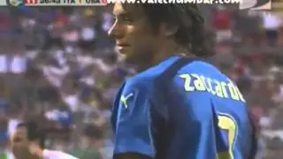 Mundial Alemania 2006 Fase de Grupos Italia-Estados Unidos (goles)