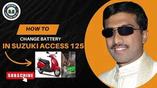 How to change Battery in SUZUKI ACCESS 125 in an easy way? 🔧fixing 🔋 in bike scooter🚴Tech tips