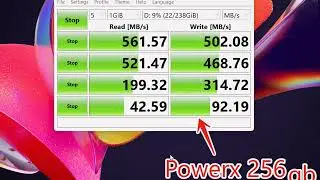 POWERX 256gb $16 VS CONSISTENT 128gb $15  SSD SPEED TEST, Power x is faster and cheaper in 2023
