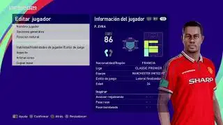 Patrice Latyr Evra - PES Clasico (Face, Body& Stats)