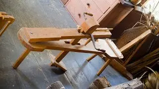 How to use a Shave Horse and Drawknife for GreenWoodworking