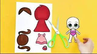 LOL DOLLS DIY LITTLE RED RIDING HOOD Play Doh Stop Motion and Cartoons For Kids 💕 Superhero Babies