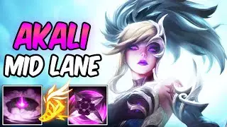 FULL AP AKALI MID GAMEPLAY | COVEN AKALI | Build & Runes | League of Legends