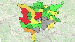 Visualisierung von Wärmebedarfen Landkreis Ludwigsburg
