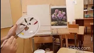 Пионы.Урок 1. Часть  первая.