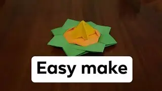 Origami - How To Make a Paper Spinning Top